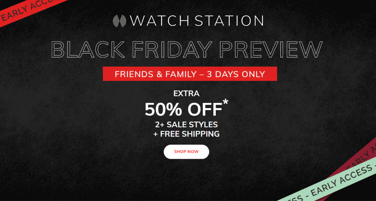 Watchstation Black Friday 2022