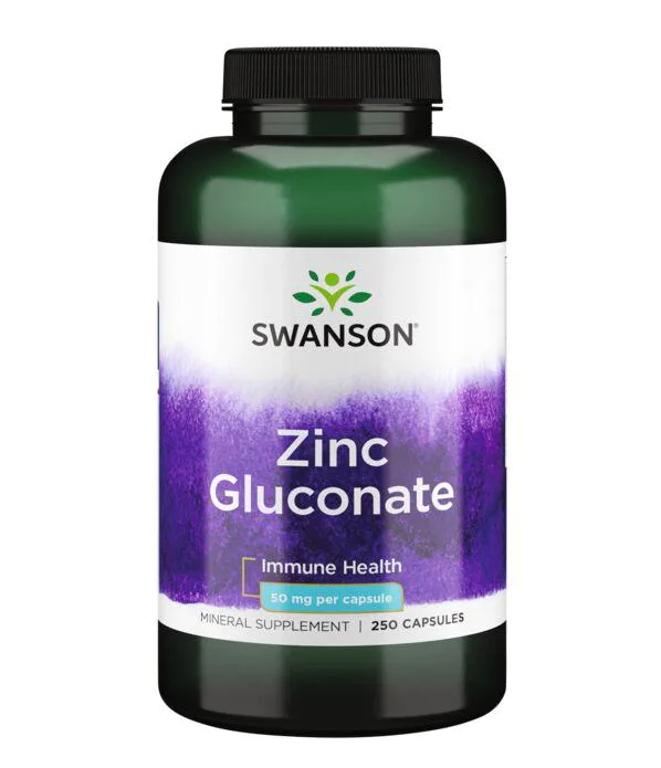 Zinc Gluconate 50 mg 250 Caps