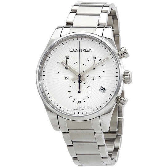 CALVIN KLEINSteadfast Chronograph Quartz Silver Dial Men's WatchItem No. K8S27146