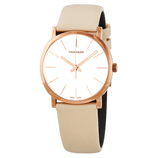 CALVIN KLEIN Posh Quartz White Dial Ladies WatchItem No. K8Q336X2