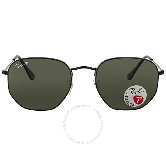 RAY-BAN Hexagonal Flat Lenses Polarized Green Unisex Sunglasses