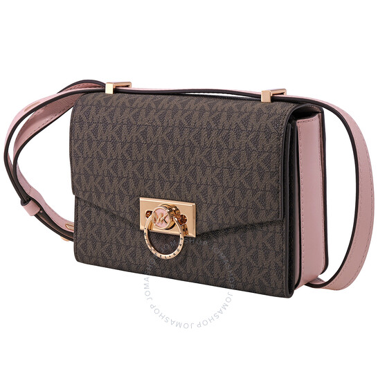 MICHAEL KORSLadies Hendrix Extra-small Logo Convertible Crossbody Bag - BrownItem No. 32F0G1HC0B-266