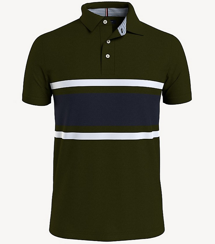 SLIM FIT STRIPE POLO