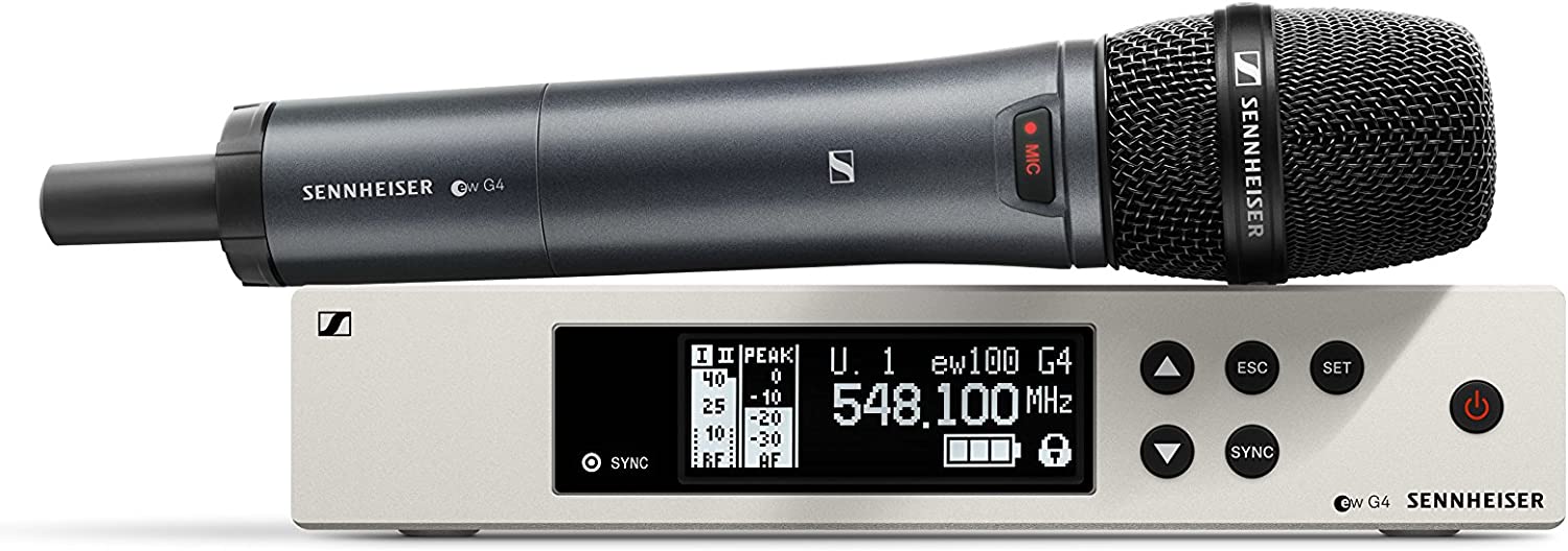 Sennheiser Pro Audio Sennheiser EW 100-865S Wireless Condenser Supercardioid Microphone System-A Band (516-558Mhz), 100 G4-865-S-A