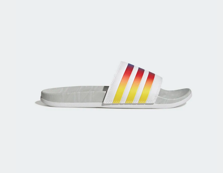 ADILETTE COMFORT SLIDES ( size M9/W1, Cloud White / Glow Blue / Cloud White )