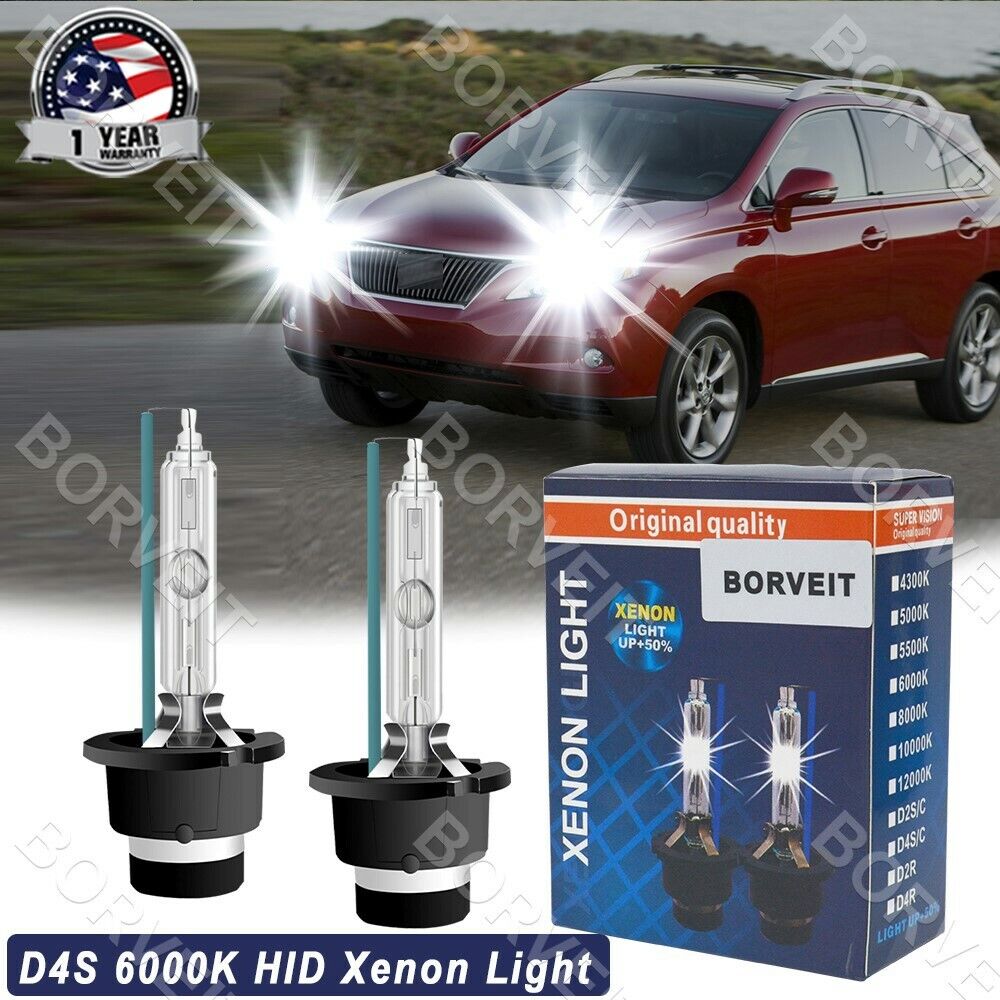 For 2010-2012 Lexus RX 350 450H HID Xenon D4S Headlight Bulbs 6000K White Combo