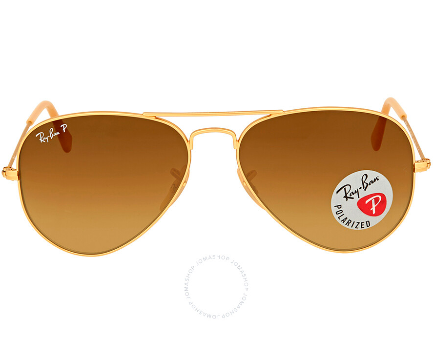Aviator Gradient Polarized Brown Unisex Sunglasses