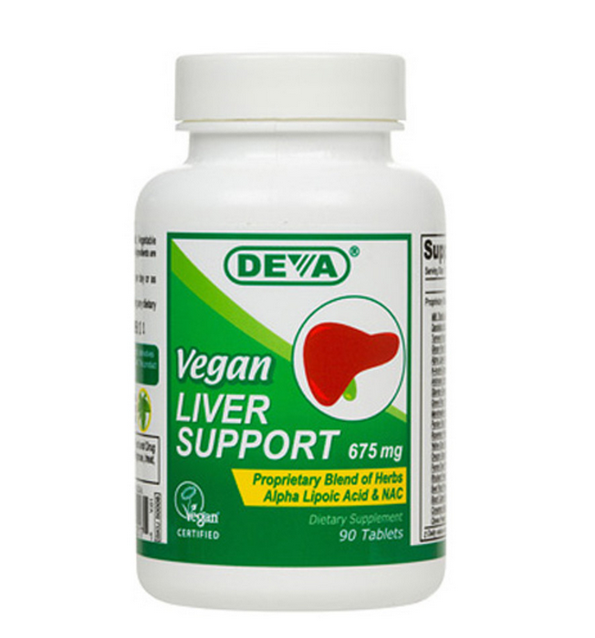 Deva Nutrition Vegan Liver Support 675 Mg Tablets - 90 Ea