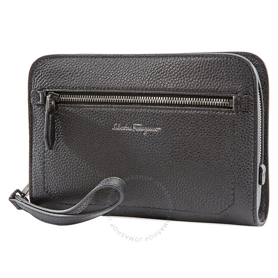 FERRAGAMOFirenze Clutch Bag BlackItem No. 240470 670372