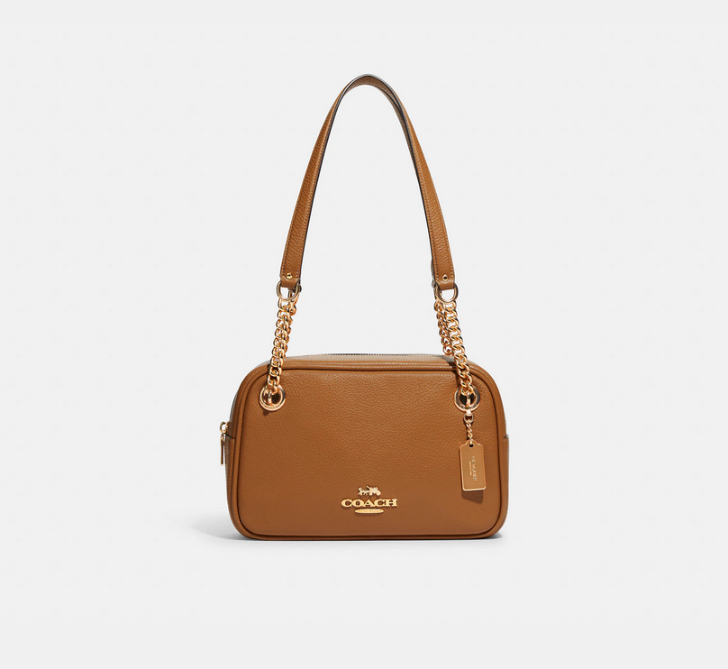 Cammie Chain Shoulder Bag Color: Gold/Penny