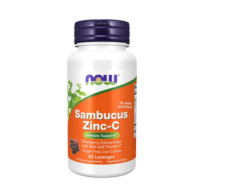 NOW Foods Sambucus Zinc-C 60 Lozenges