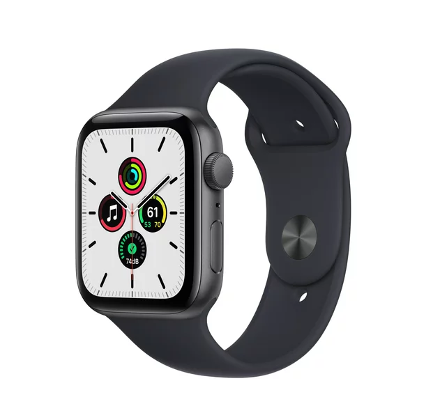 Apple Watch SE (1st Gen) GPS, 40mm Space Gray Aluminum Case with Midnight Sport Band - Regular ( Color:Space Gray, Size:40 mm )
