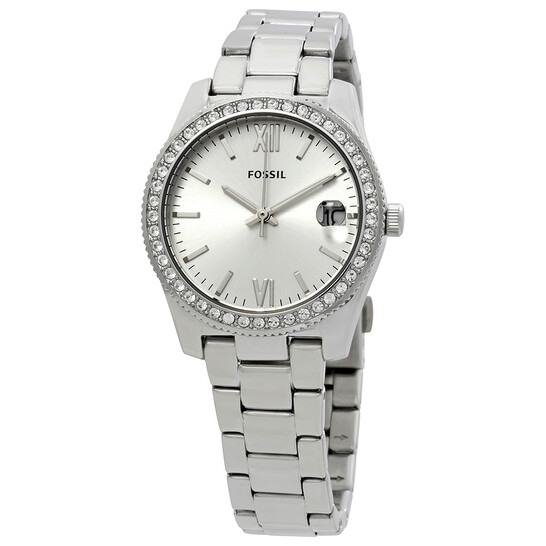 FOSSILScarlette Crystal Silver Dial Ladies Watch Item No. ES4317