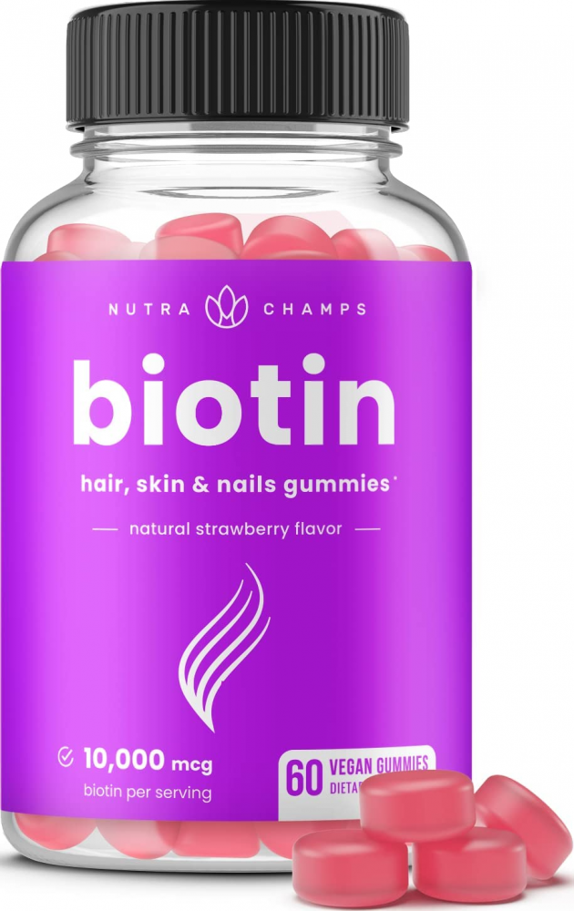 Biotin Gummies 10000mcg [Highest Potency] for Healthy Hair, Skin & Nails...