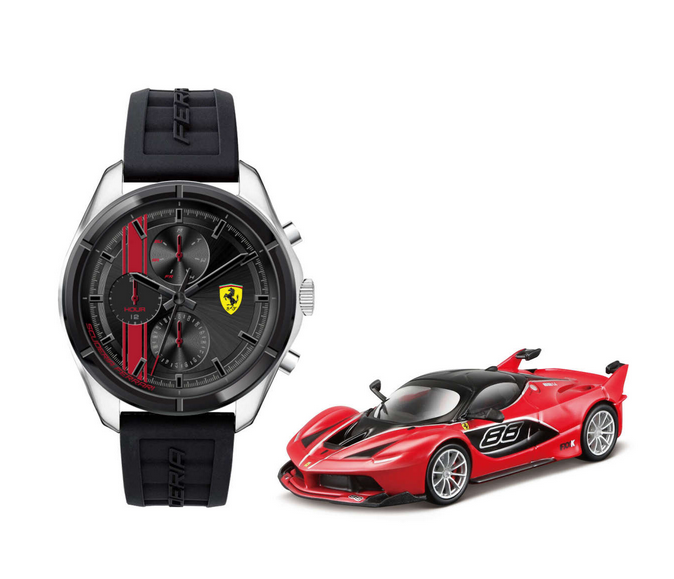 SCUDERIA FERRARI Speedracer Large Car Set Men's Watch SKU: 0870060 UPC: 885997434225
