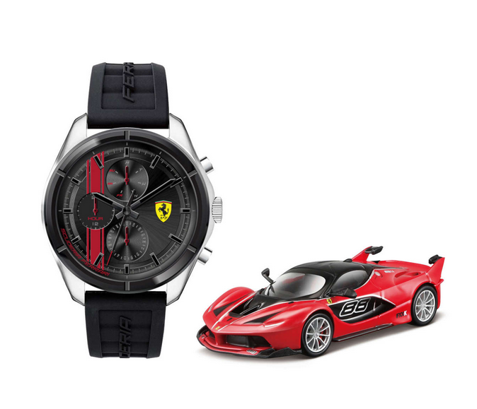 SCUDERIA FERRARI Speedracer Large Car Set Men's  Watch SKU: 0870060    UPC: 885997434225