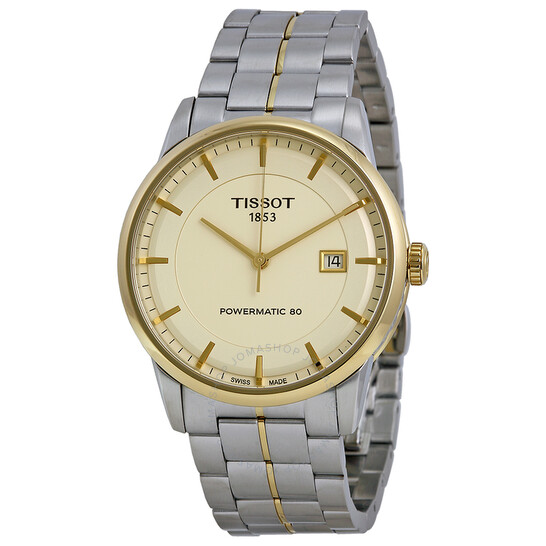 Tissot Powermatic 80 Ivory Dial Men's Watch T0864072226100