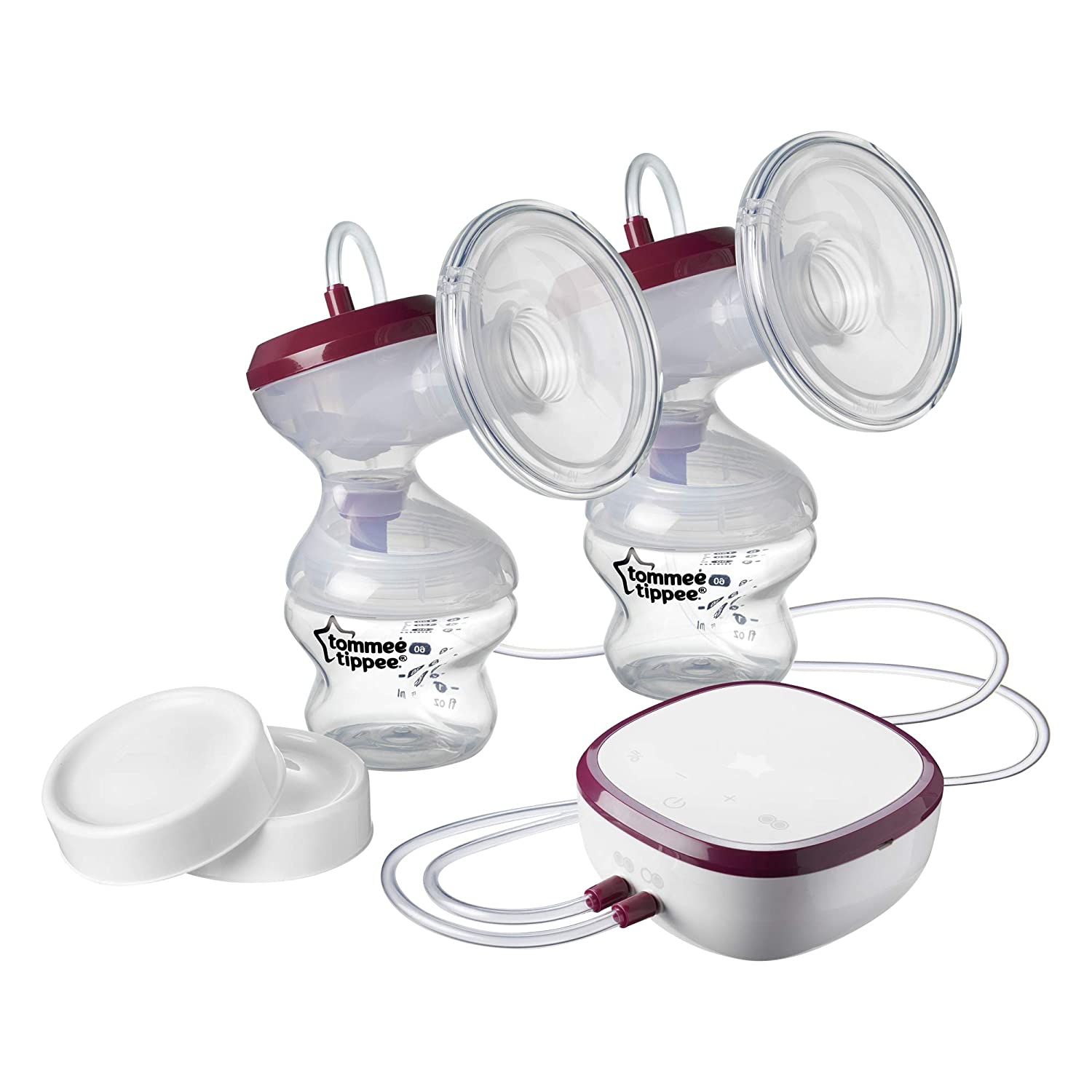 Tommee Tippee Made for Me Double Electric Breast Pump - USB Rechargeable, White