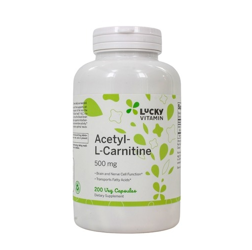 Acetyl-L-Carnitine HCl 500 mg. - 200 Veg Capsules