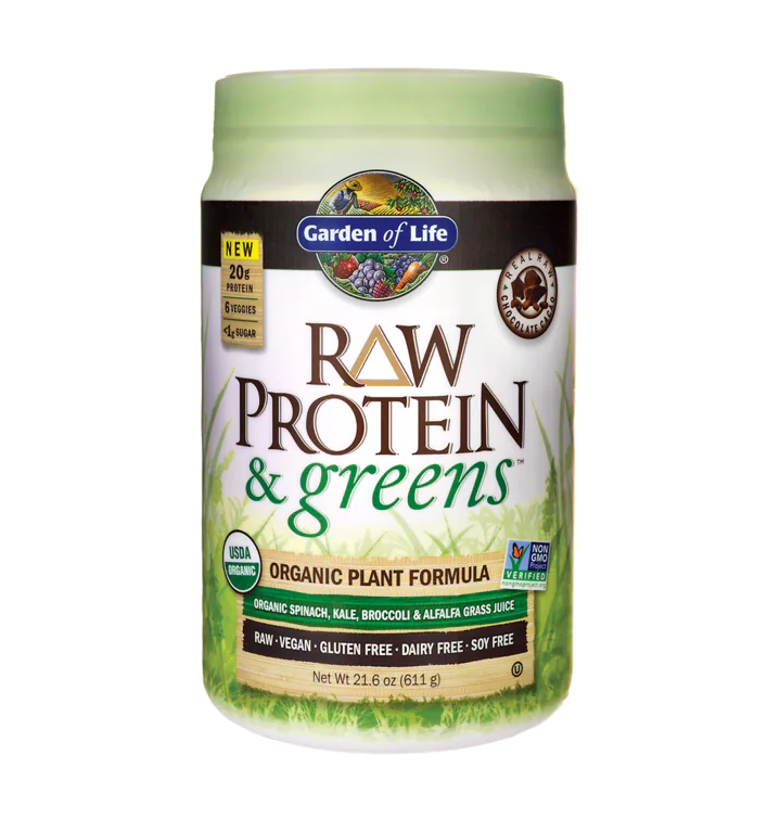 Garden of Life Raw Protein & Greens - Chocolate Cacao 21.6 oz Pwdr