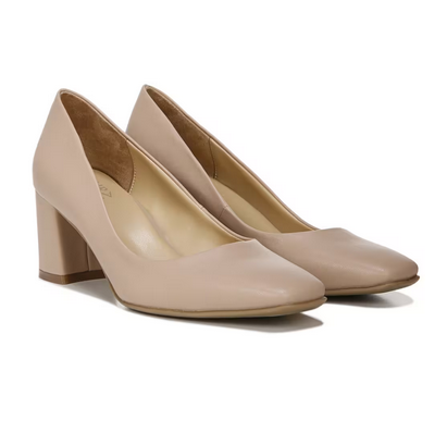 size 9, Color:  Nude Synthetic