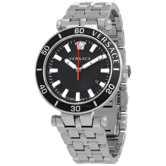 VERSACEGreca Quartz Black Dial Men's Watch