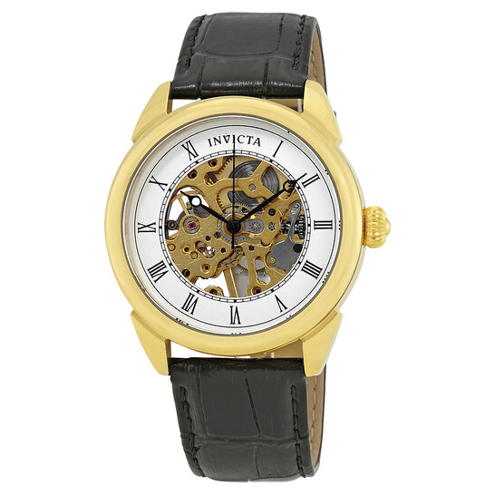 INVICTASpecialty Gold Skeleton Dial Men's WatchItem No. 23535