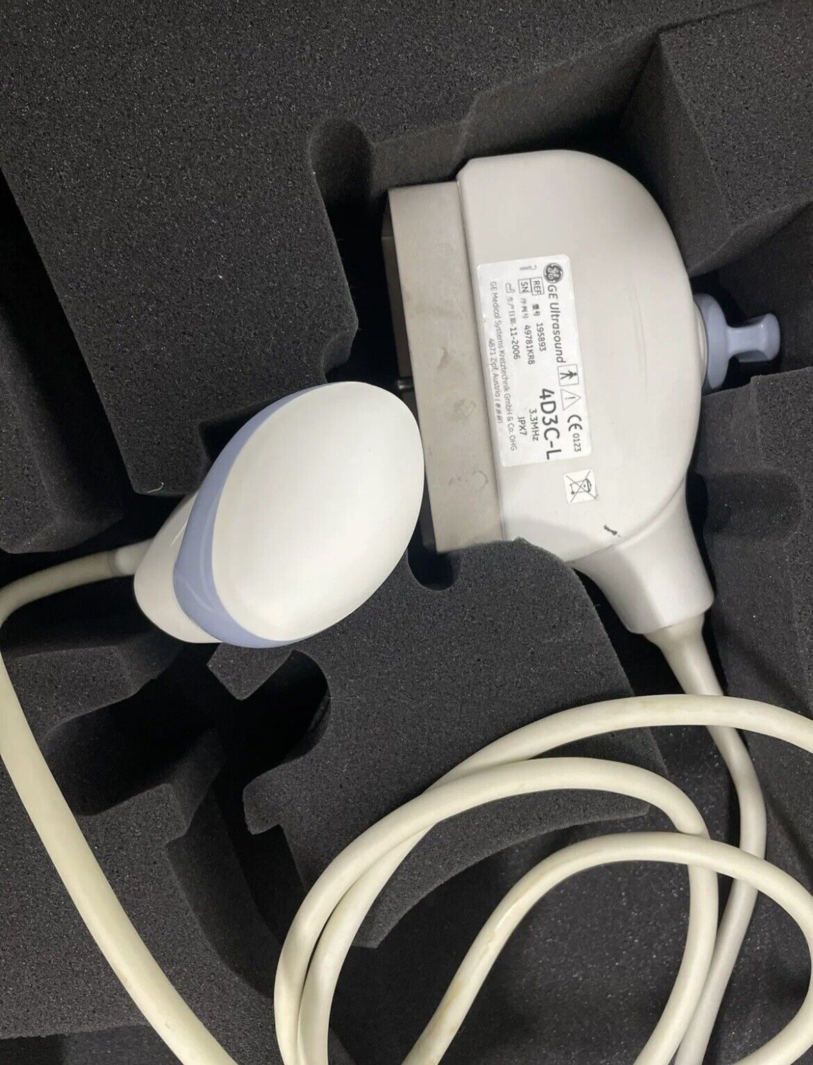 GE 4D3C-L 4D Ultrasound Transducer Probe