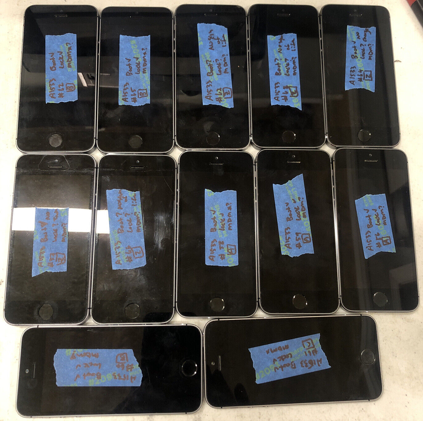 LOT OF 43 Apple iPhone 5S 5SE SE A1662 A1533 Locked Untested For Parts