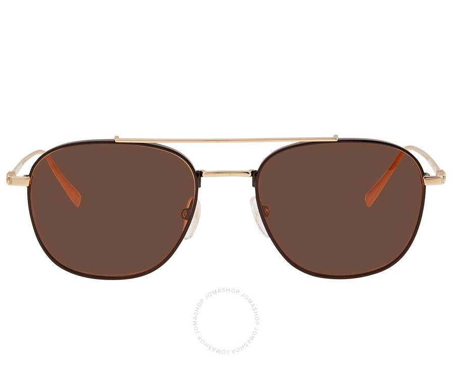 SALVATORE FERRAGAMOBrown Navigator Men's Sunglasses