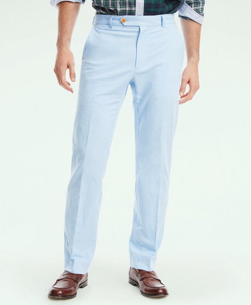 Clark Straight-Fit Stretch Cotton Linen Chino Pants